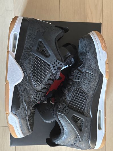 Nike Air Jordan 4 Retro "Laser Black/Gum"