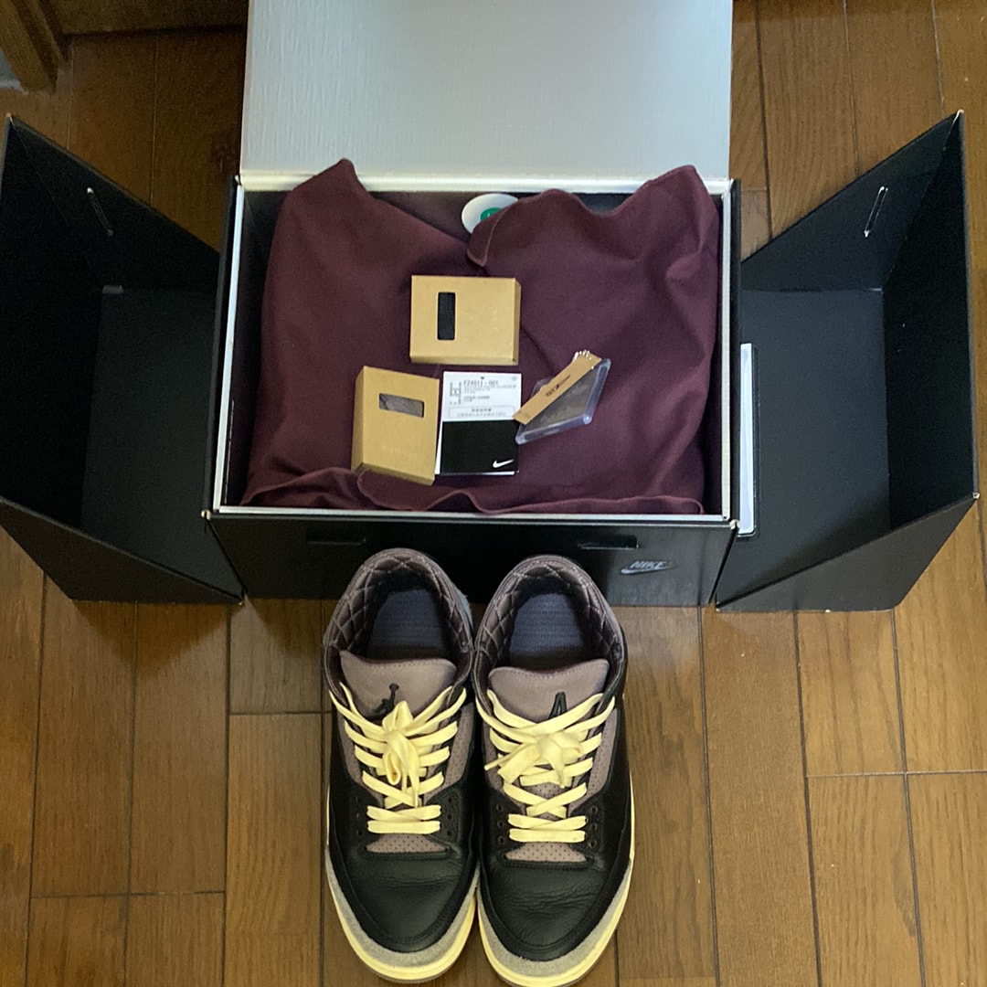 A Ma Maniere × Nike Women's Air Jordan 3 Retro OG SP "Black and Flat Pewter/WYWS"