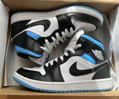 Nike Women's Air Jordan 1 Mid "Black/University Blue"