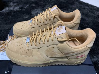 Supreme × Nike Air Force 1 Low "Flax/Wheat"