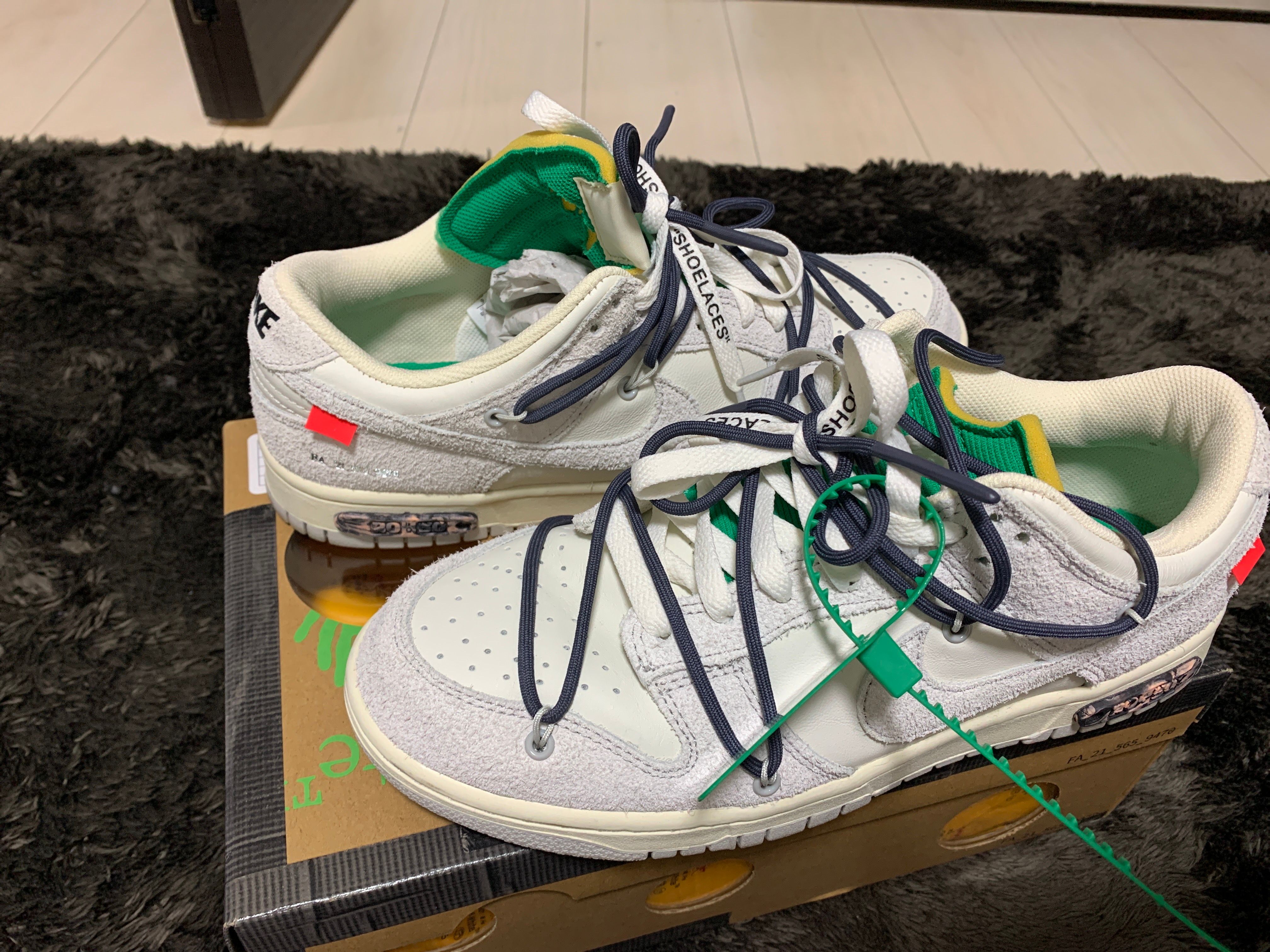 Off-White × Nike Dunk Low "Sail/Neutral Grey/Gridiron"