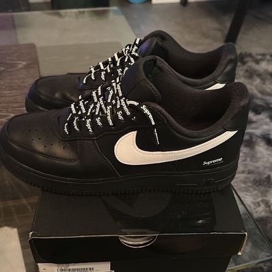 Supreme × Nike Air Force 1 Low "Black/White"