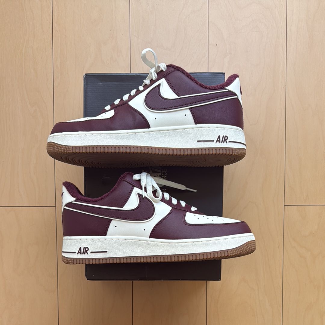 Nike Air Force 1 Low College Pack "Burgundy/White"