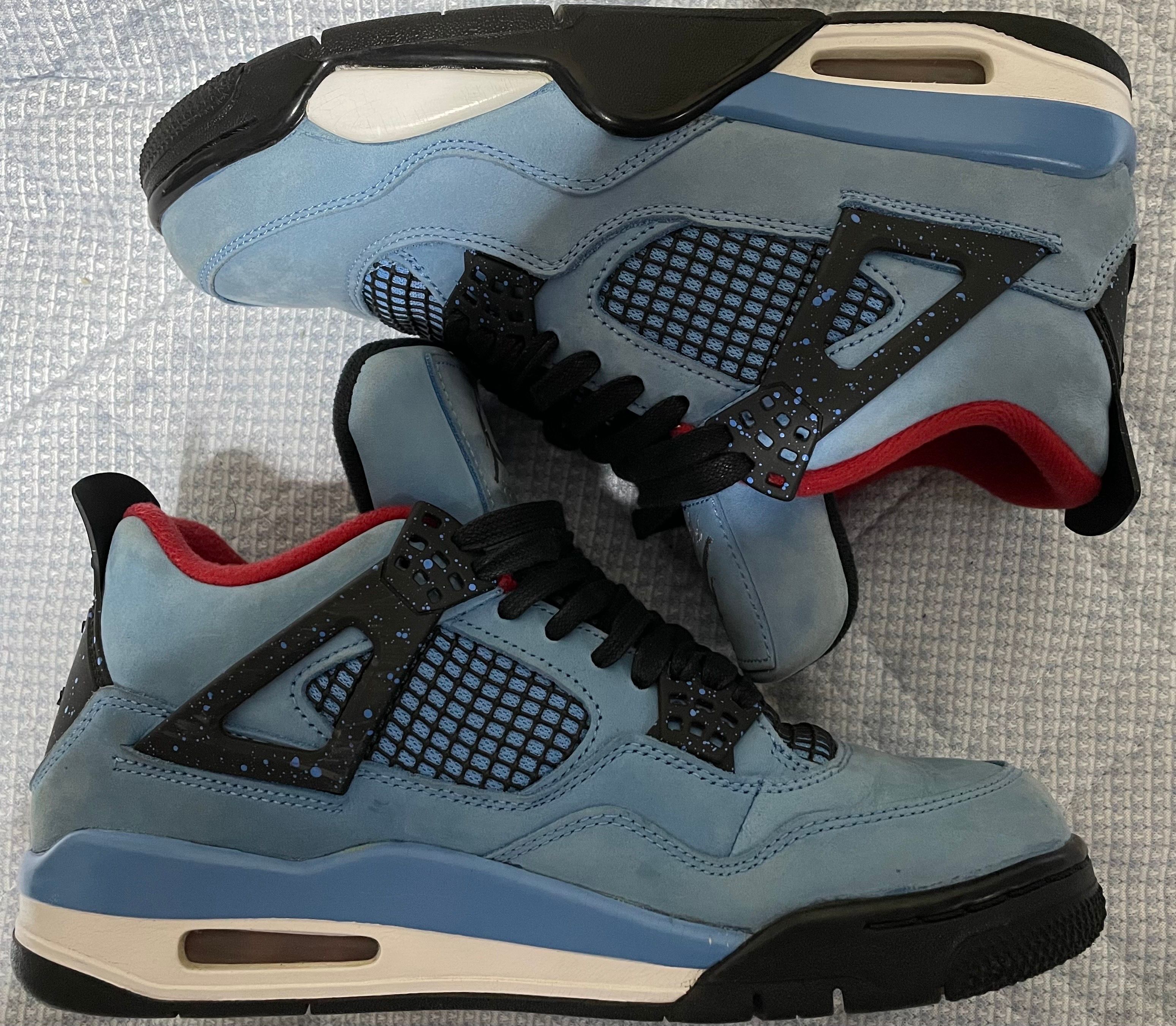 Travis Scott × Nike Air Jordan 4 Retro Cactus Jack "University Blue"