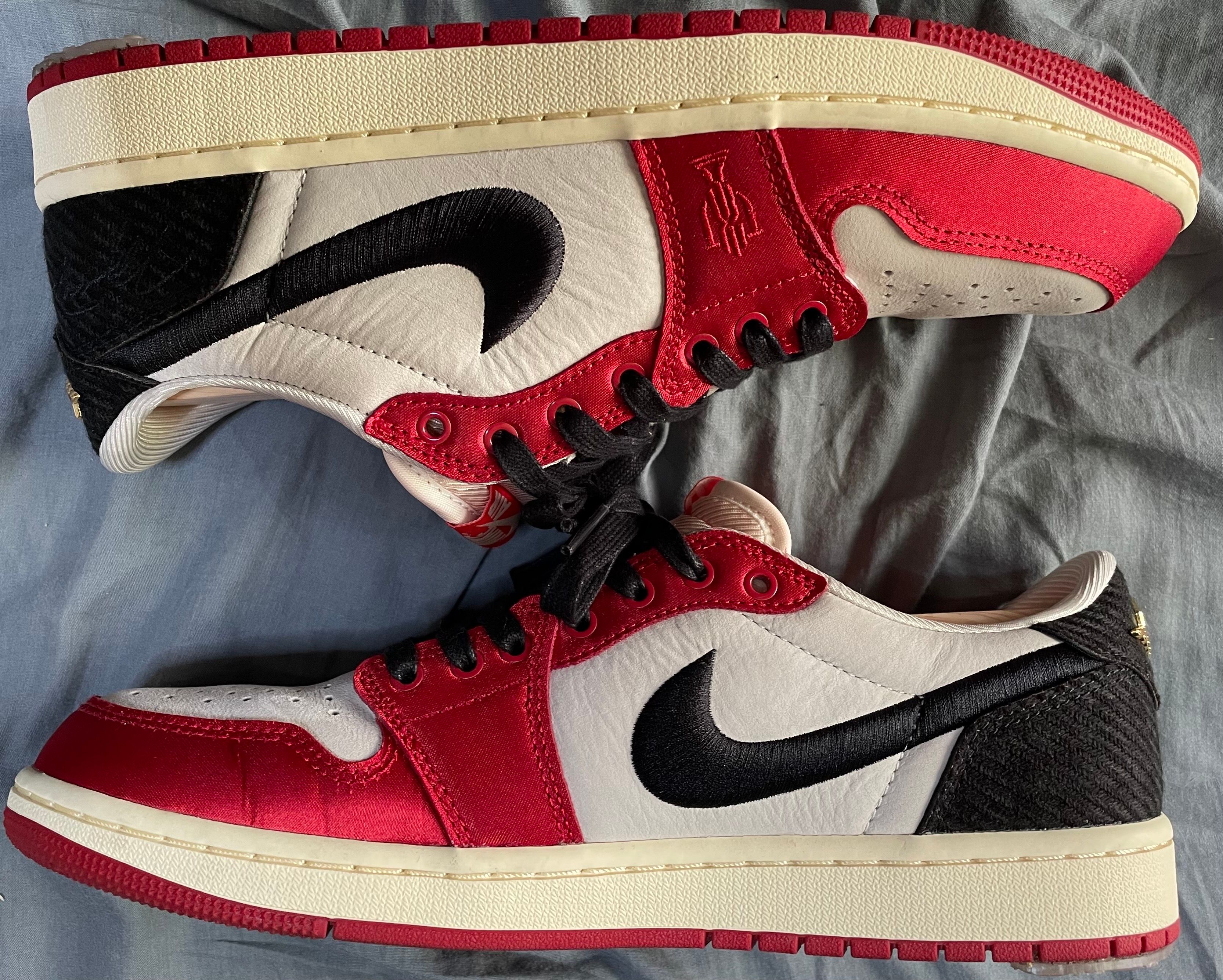 Trophy Room × Nike Air Jordan 1 Low OG "Sail and Varsity Red"