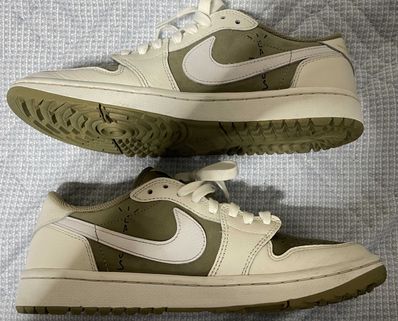 Travis Scott × Nike Air Jordan 1 Low Golf NRG "Neutral Olive"