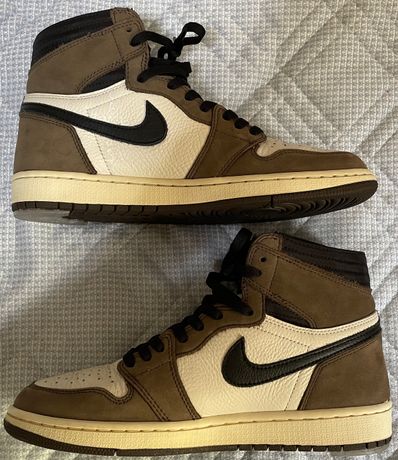 Travis Scott × Nike Air Jordan 1 Retro High OG TS SP "Sail/Dark Mocha"