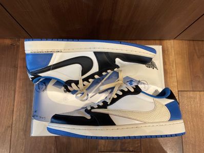 Travis Scott × fragment design × Nike Air Jordan 1 Low OG SP "Military Blue"