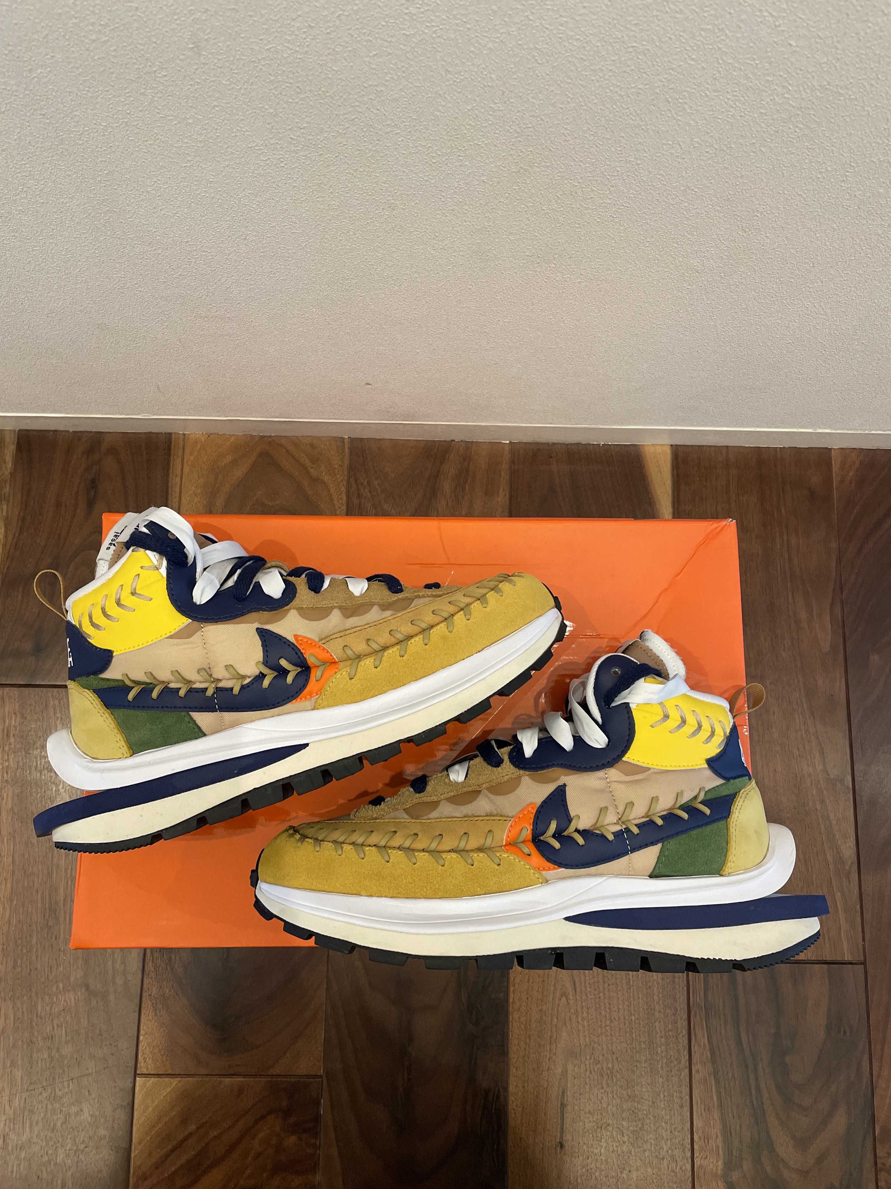 Jean-Paul Gaultier × sacai × Nike VaporWaffle "Sesame/Multi Color"