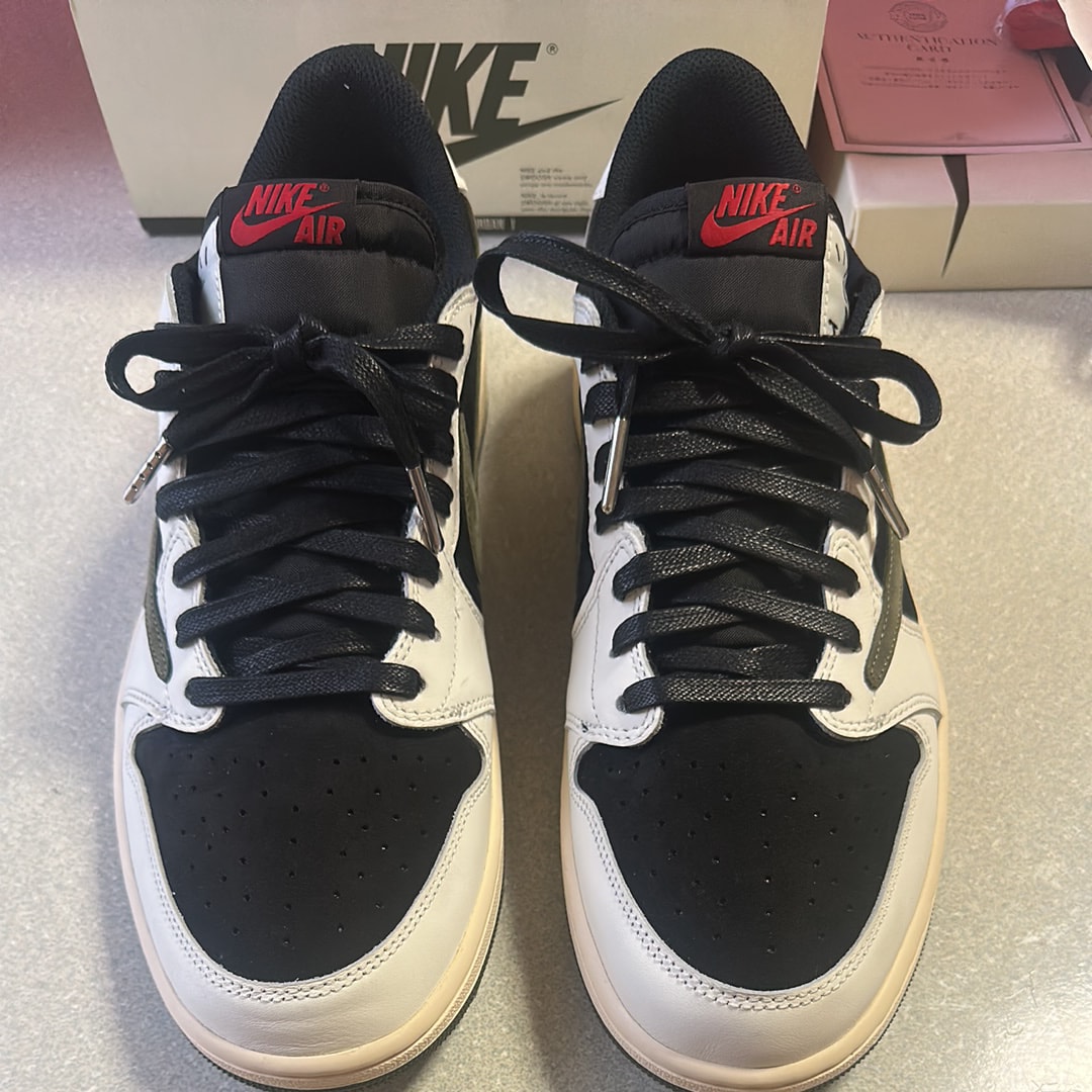 Travis Scott × Nike Women's Air Jordan 1 Low OG "Medium Olive"