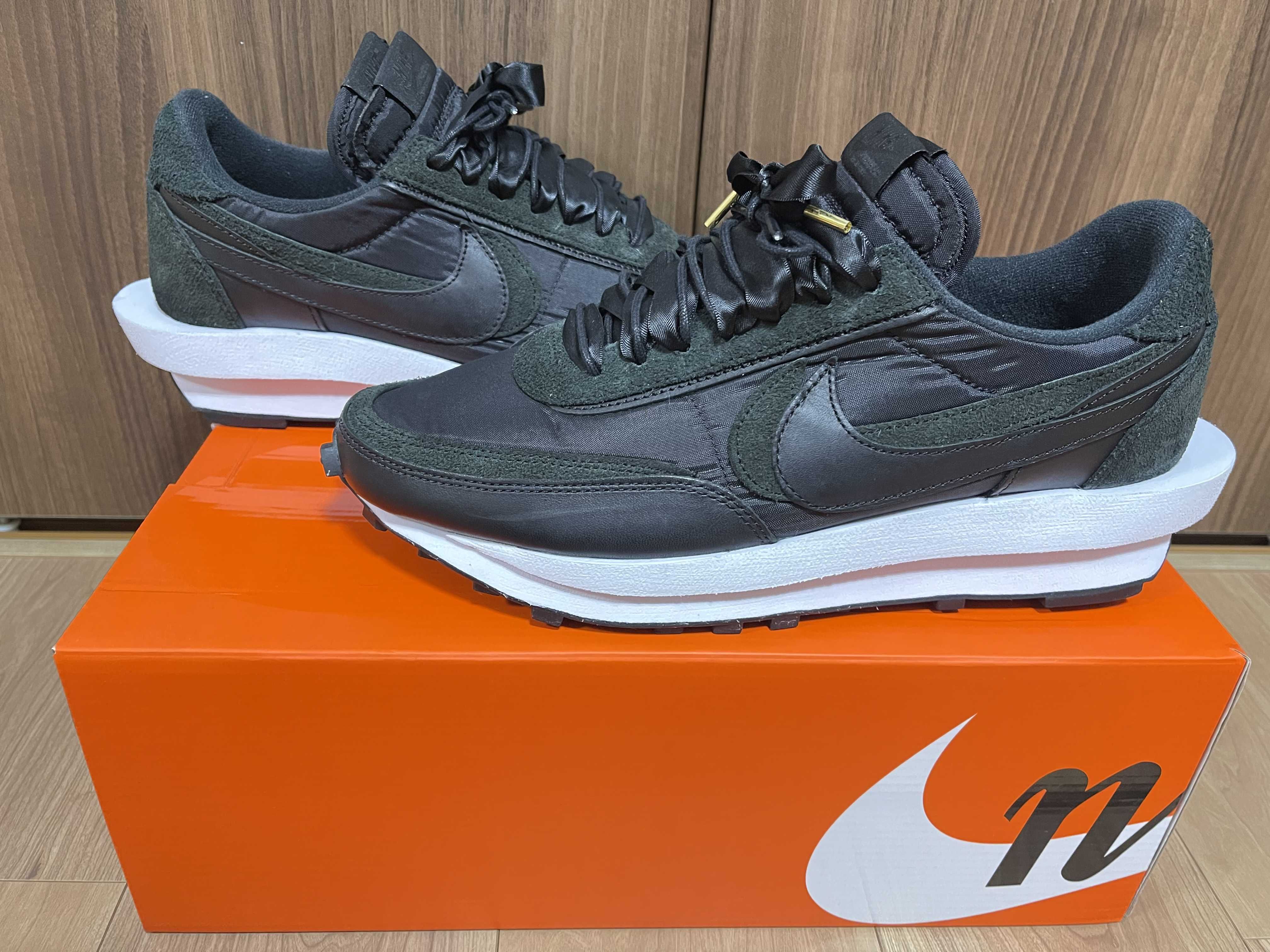 sacai × Nike LDV Waffle "Triple Black"