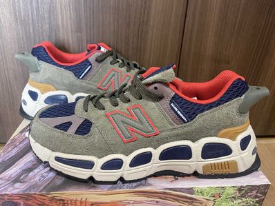 Salehe Bembury × New Balance 574 Yurt "Olive/Red"