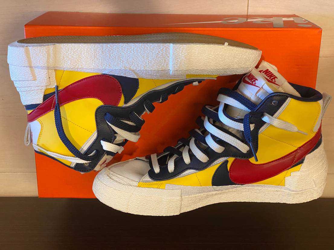 sacai × Nike Blazer Mid "Varsity Maize/Varsity Red"
