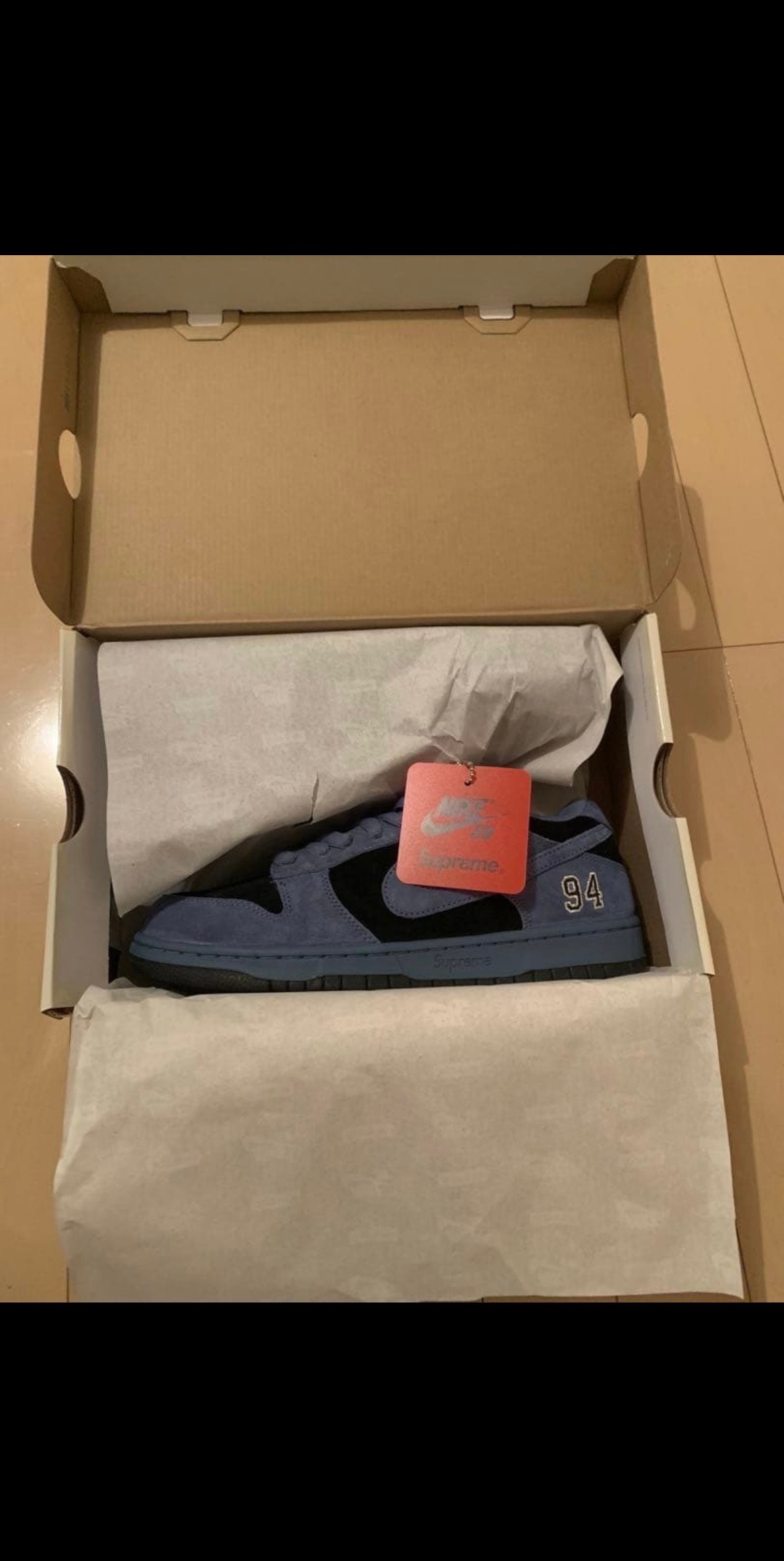 Supreme × Nike SB Dunk Low "Ocean Fog" (North America Exclusive) (25FW Week2)