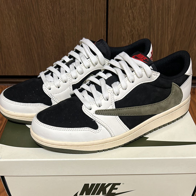 Travis Scott × Nike Women's Air Jordan 1 Low OG "Medium Olive"