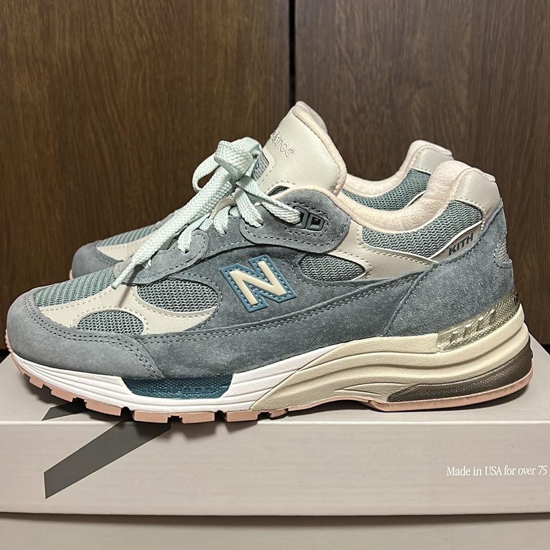 KITH × New Balance 992 "Aegean Blue/Shadow Gray"