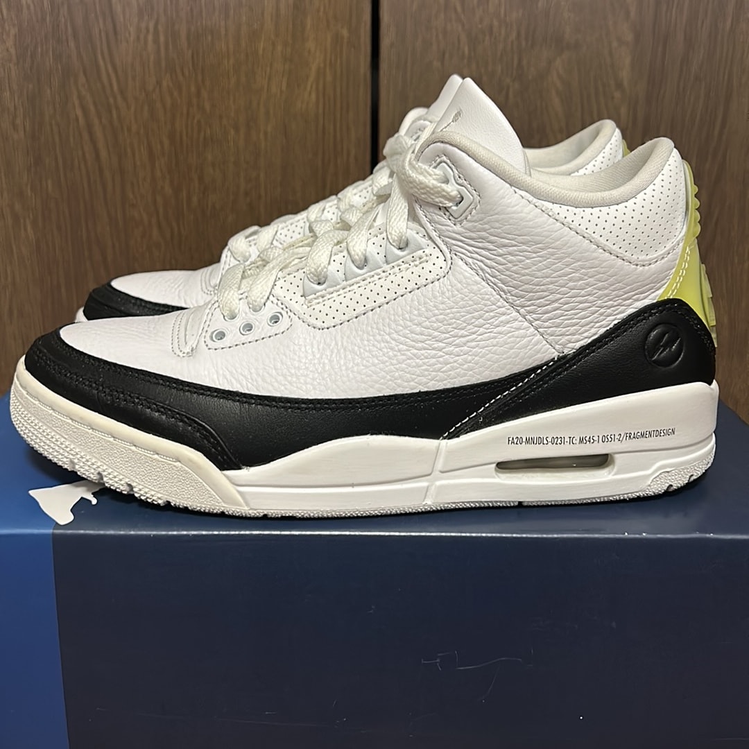 Fragment × Nike Air Jordan 3 "White/Black"