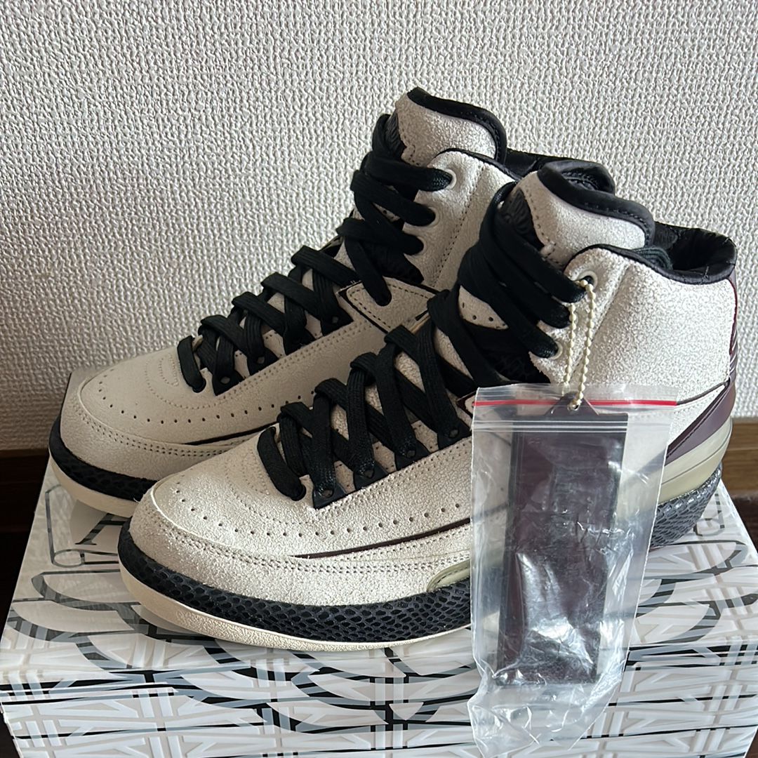 A Ma Maniere × Nike Air Jordan 2 "Airness/Sail and Burgundy"