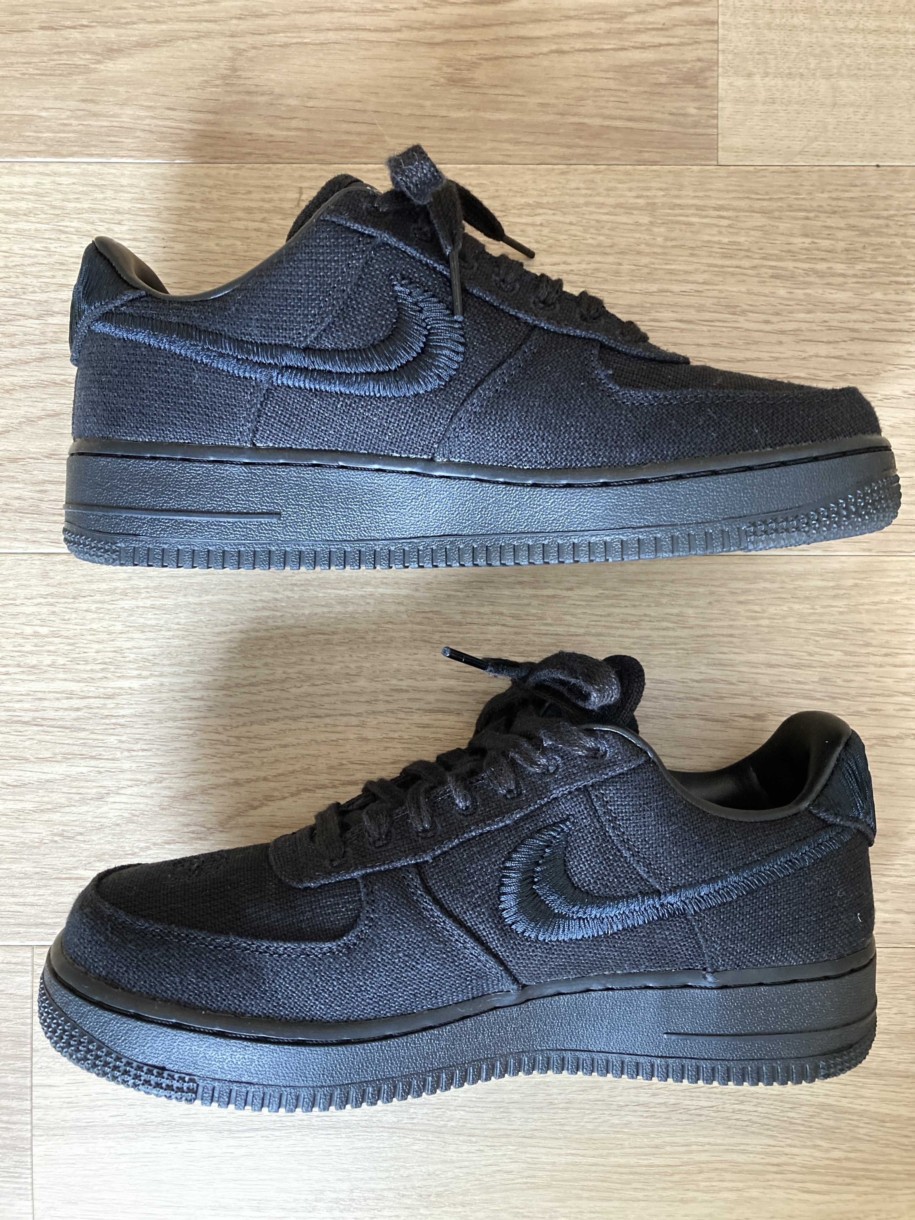 Stussy × Nike Air Force 1 Low "Triple Black"