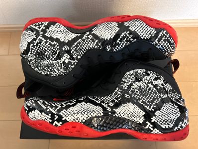 Nike Air Foamposite One "Sail/Black/Habanero Red"