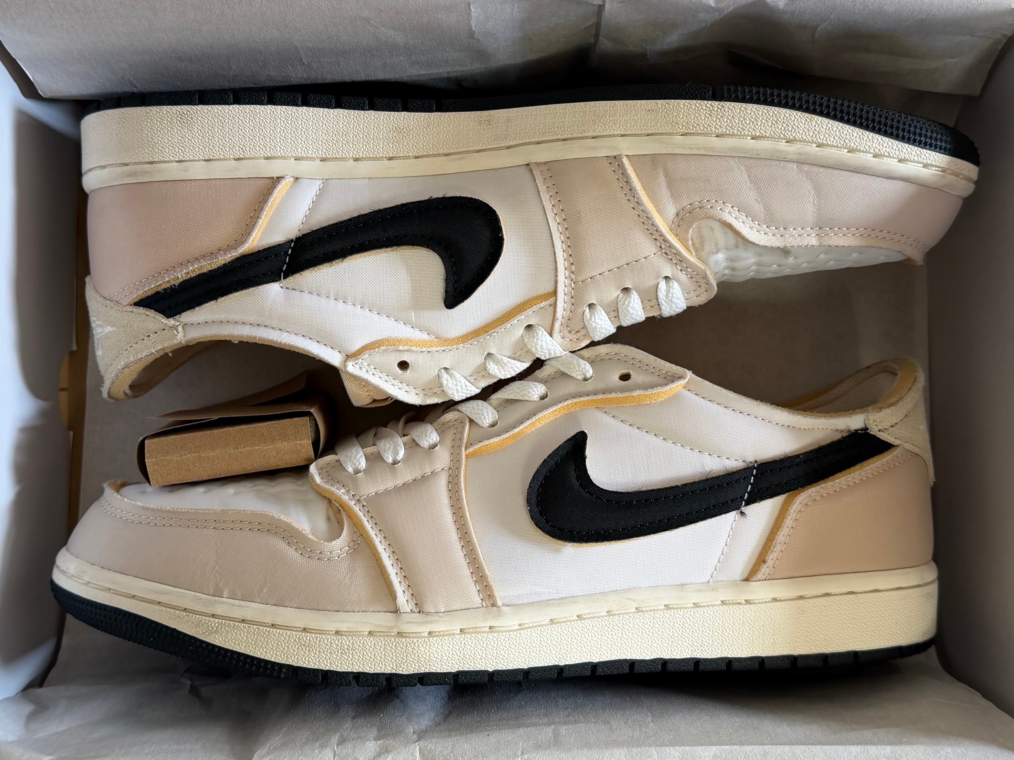 ナイキ エアジョーダン1 レトロ ロー OG EX "ホワイト アンド ココナッツ ミルク"