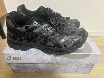 Cecilie Bahnsen × Asics Gel-Cumulus 16 Floral "Black/Black"