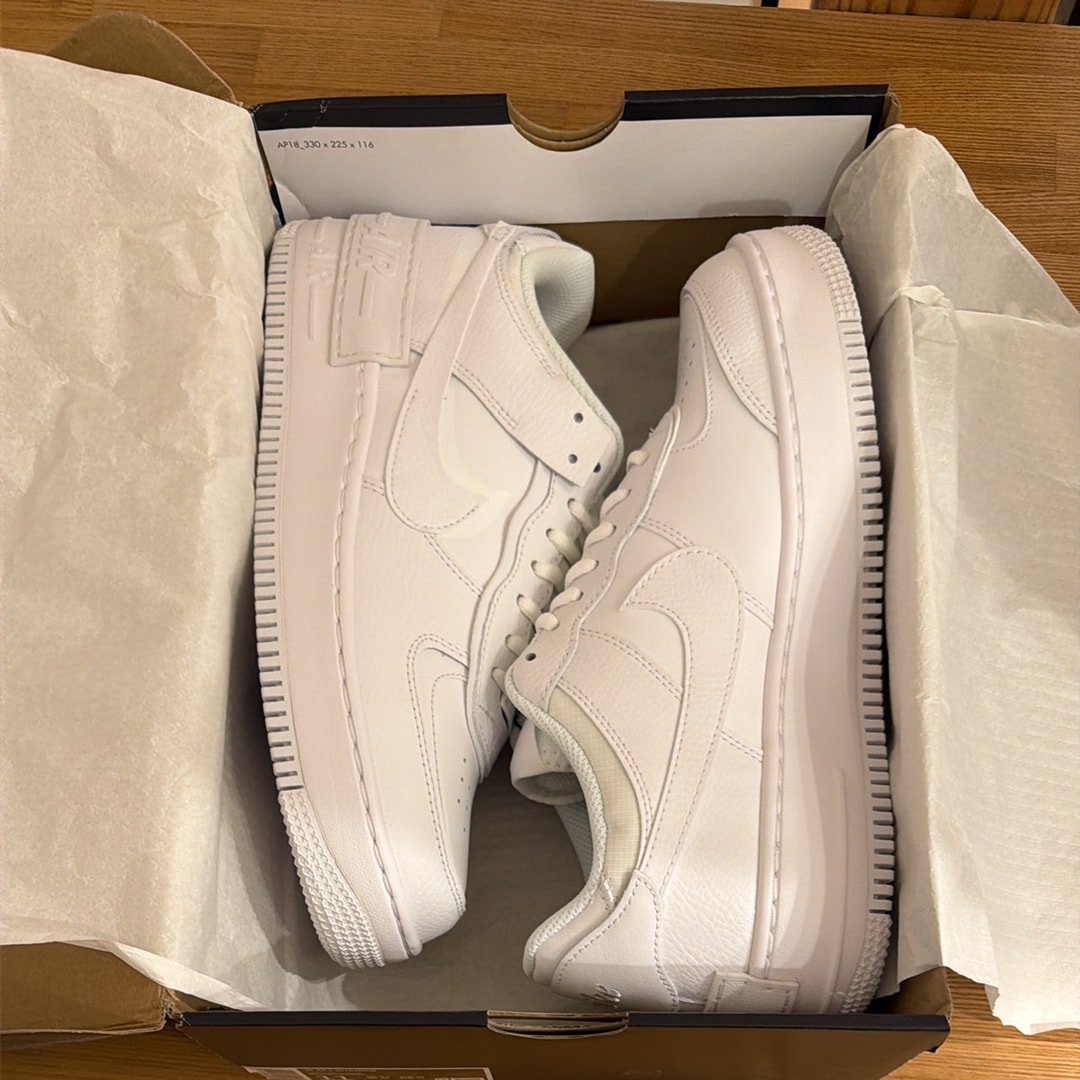 Nike Women's Air Force 1 Low Shadow "Triple White"