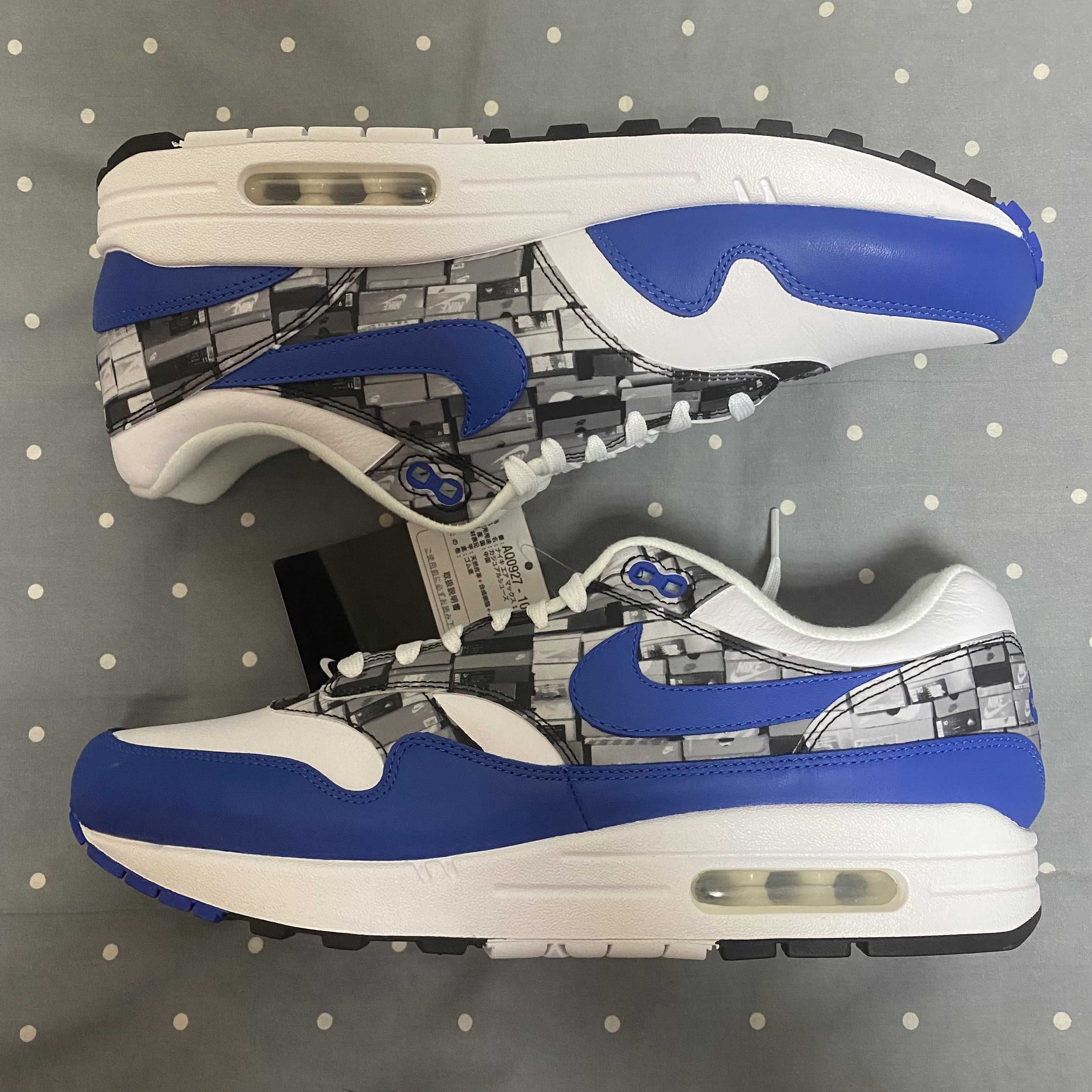 atmos × Nike Air Max 1 Blue "We Love Nike"