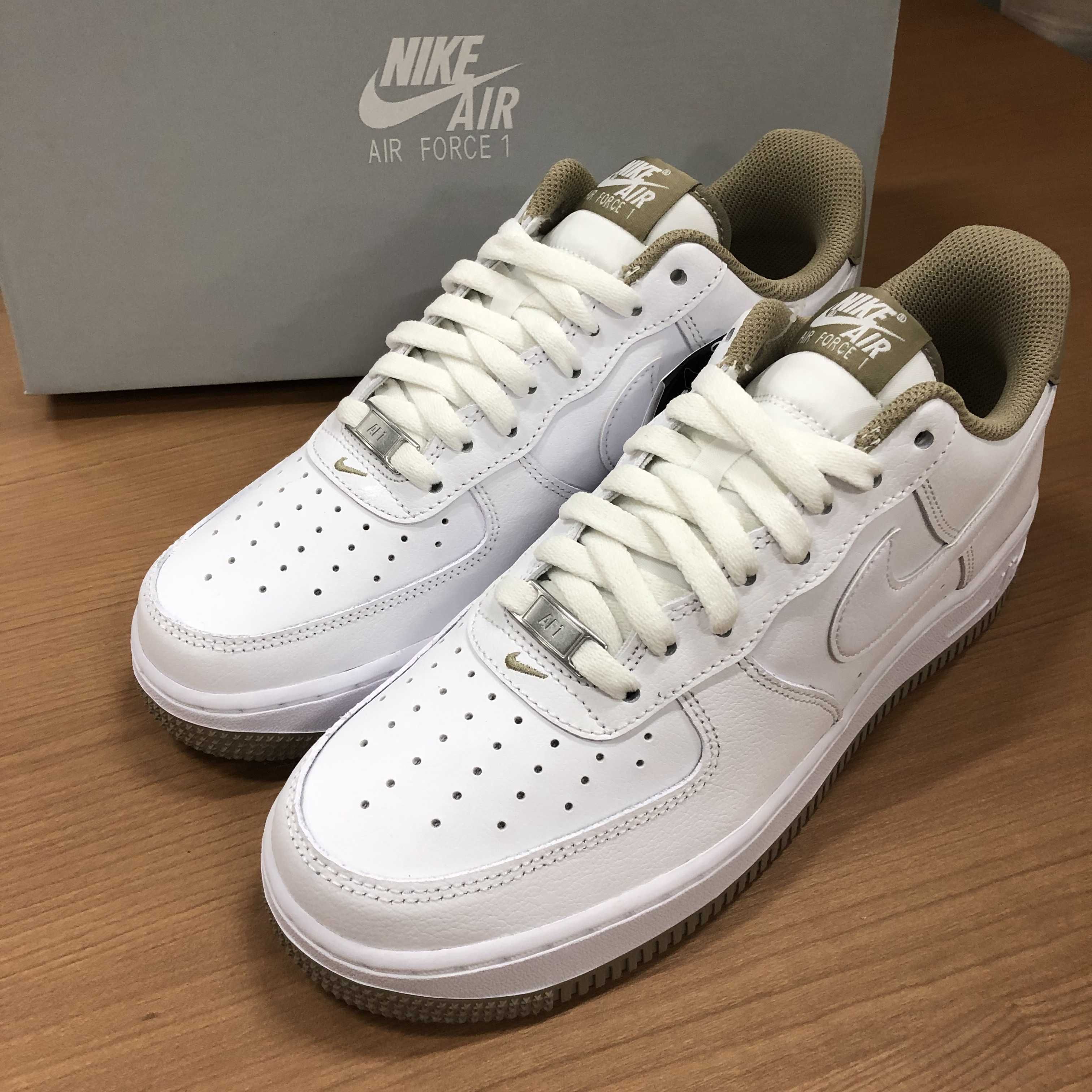 Nike Air Force 1 Low '07 "White/Khaki/White"