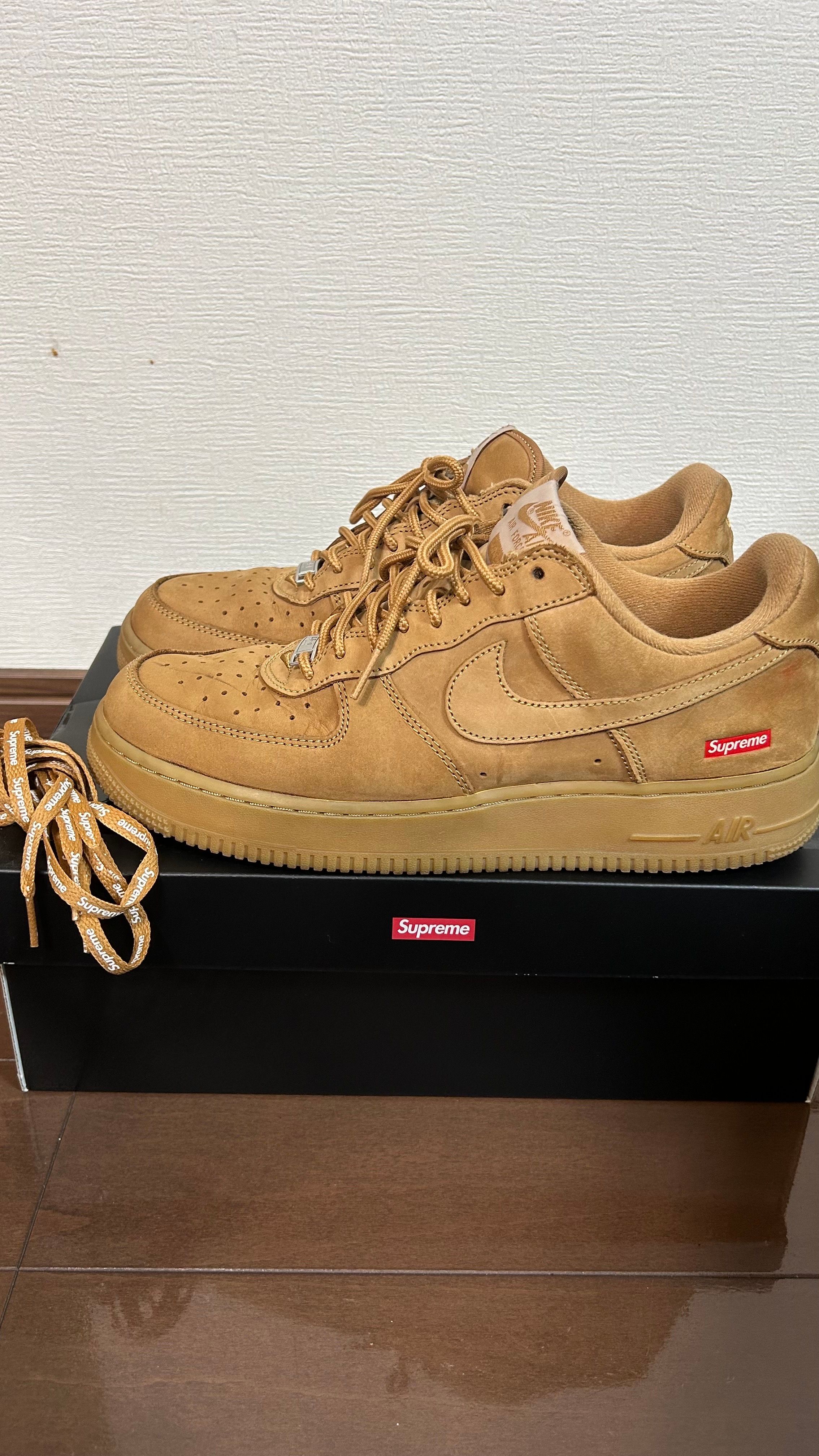 Supreme × Nike Air Force 1 Low "Flax/Wheat"