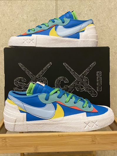 KAWS × sacai × Nike Blazer Low "Neptune Blue"