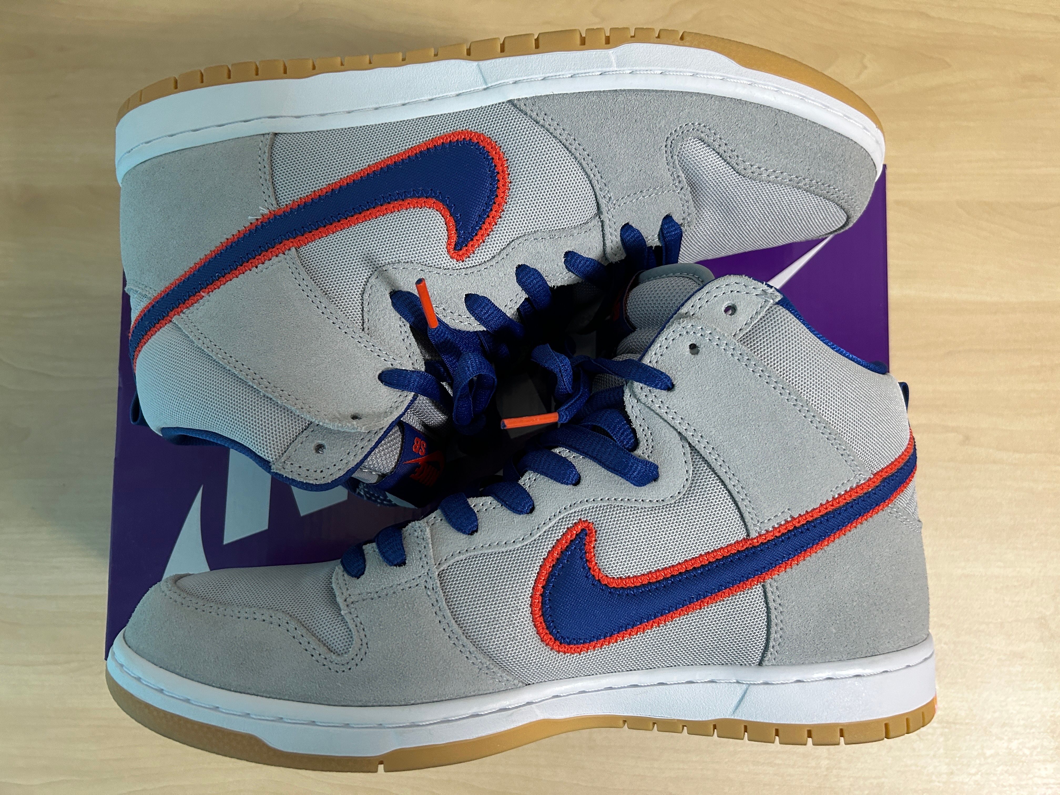 Nike SB Dunk High "Rush Blue and Team Orange/New York Mets"
