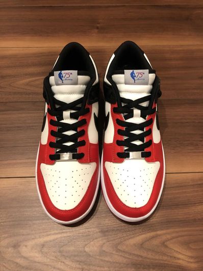 NBA × Nike Dunk Low EMB 75th Anniversary "Chicago Bulls"