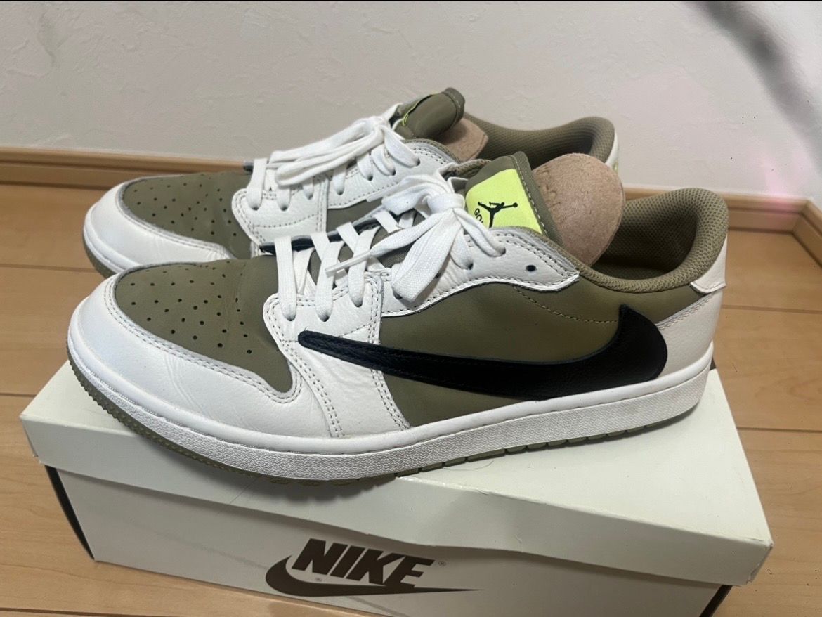 Travis Scott × Nike Air Jordan 1 Low Golf NRG "Neutral Olive"