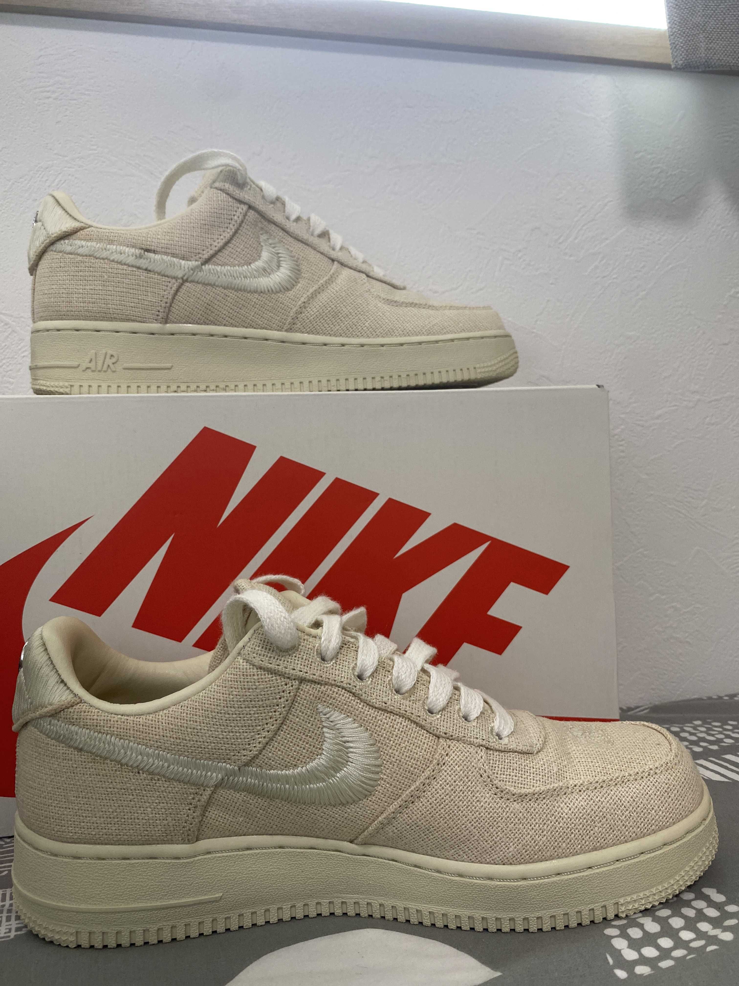 Stussy × Nike Air Force 1 Low "Fossil Stone"