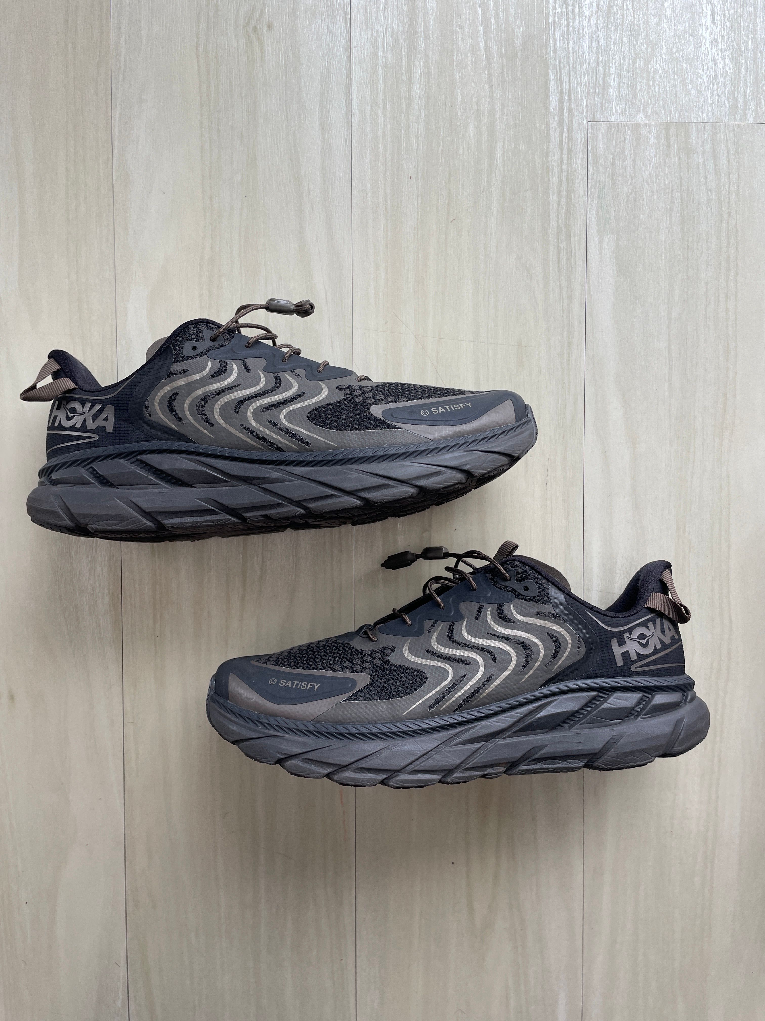 Satisfy × HOKA Clifton LS "Forged Iron"