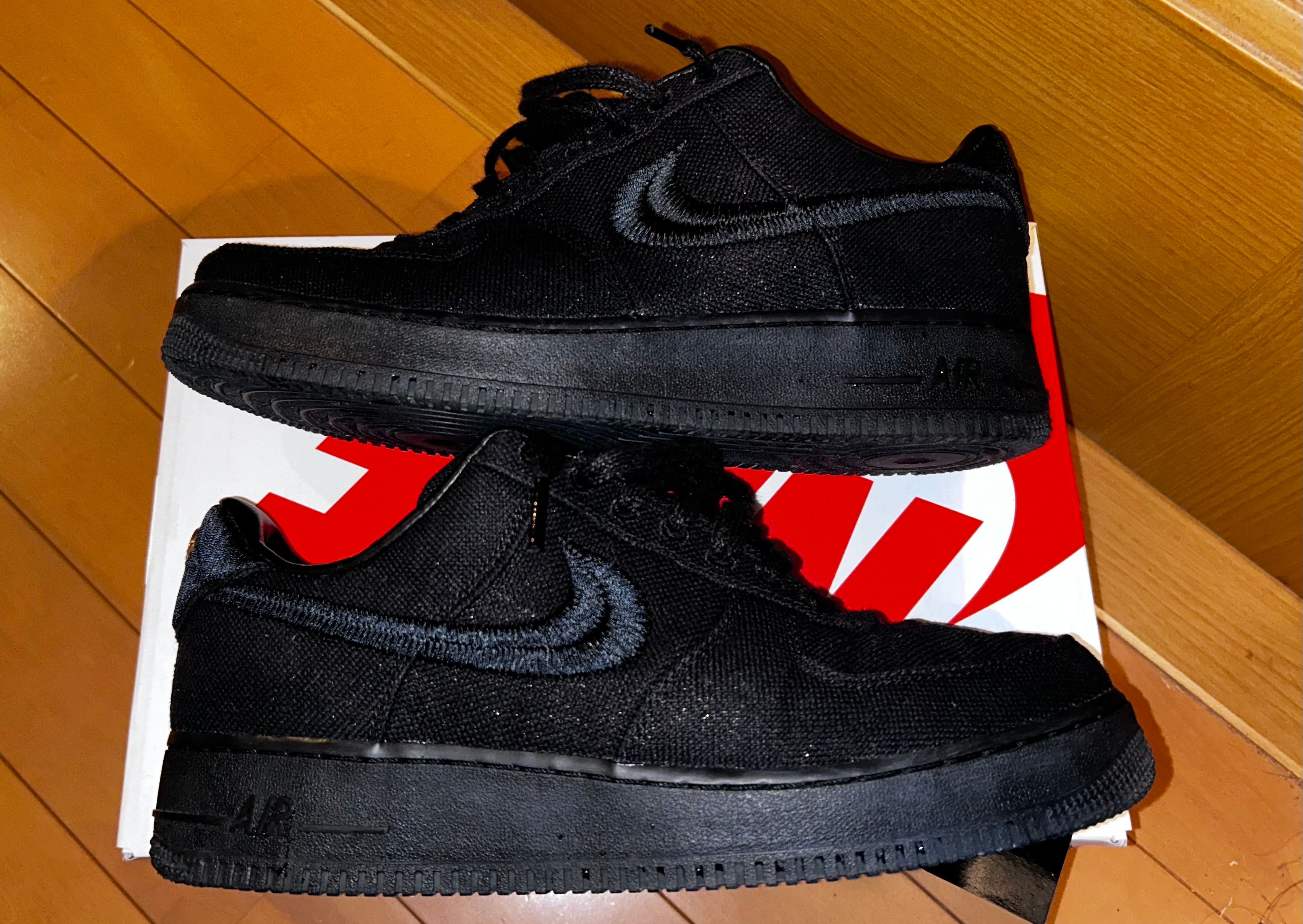 Stussy × Nike Air Force 1 Low "Triple Black"