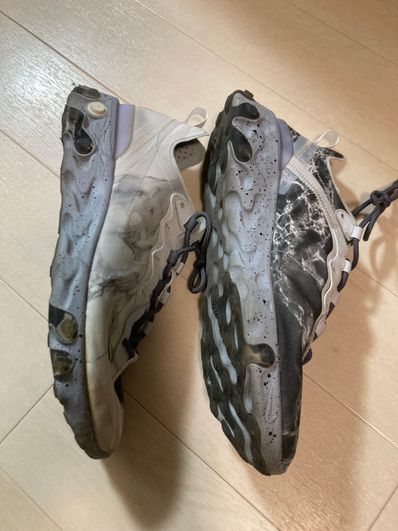 KENDRICK LAMAR×NIKE REACT ELEMENT 55 PURE PLATINUM/CLEAR-WOLF GREY