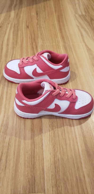 Nike TD Dunk Low "White/Gypsy Rose"