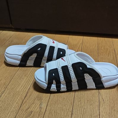 Nike Air More Uptempo Slide "White and Black"