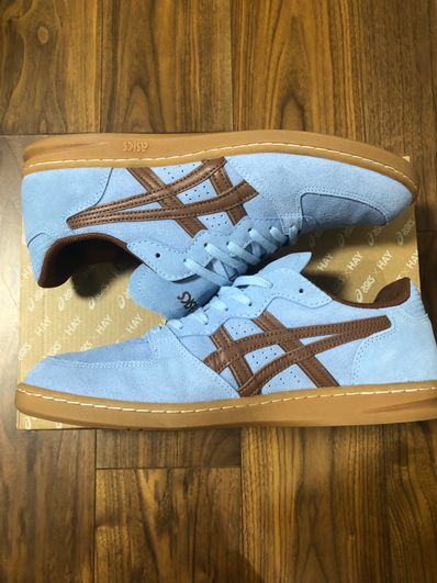 HAY × Asics Skyhand OG "Chambray Blue/ Tortoise Shell"