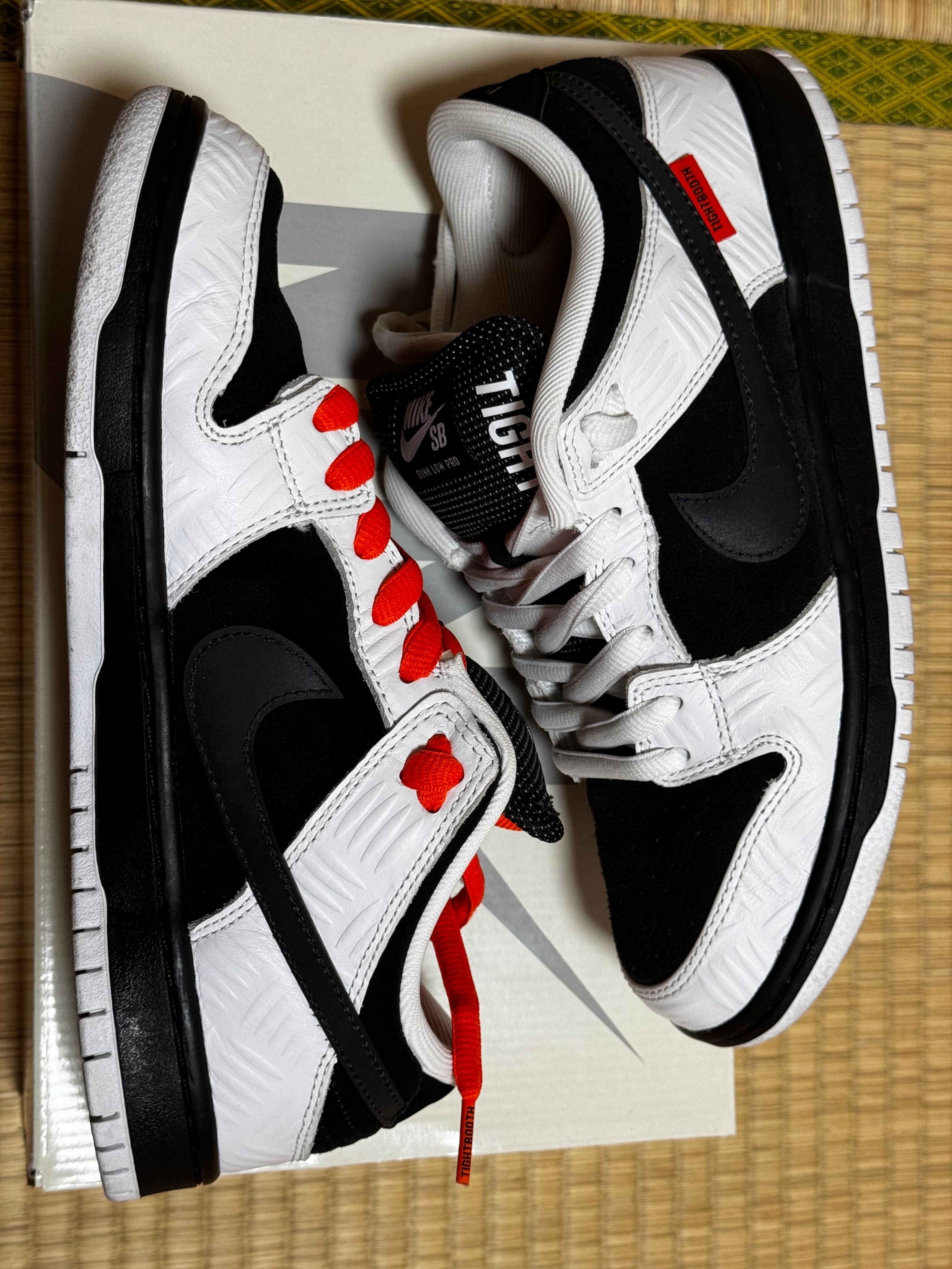 TIGHTBOOTH × Nike SB Dunk Low Pro QS "Black and White"