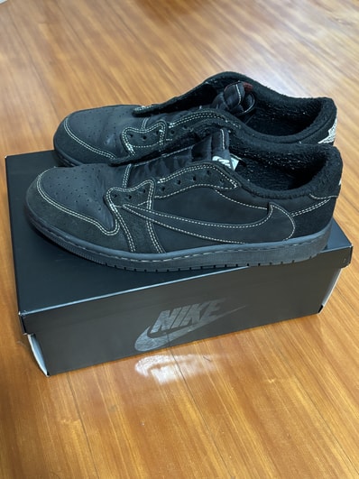 Travis Scott × Nike Air Jordan 1 Low OG SP "Black Phantom"