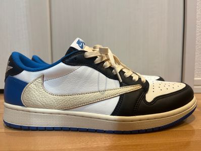Travis Scott × fragment design × Nike Air Jordan 1 Low OG SP "Military Blue"