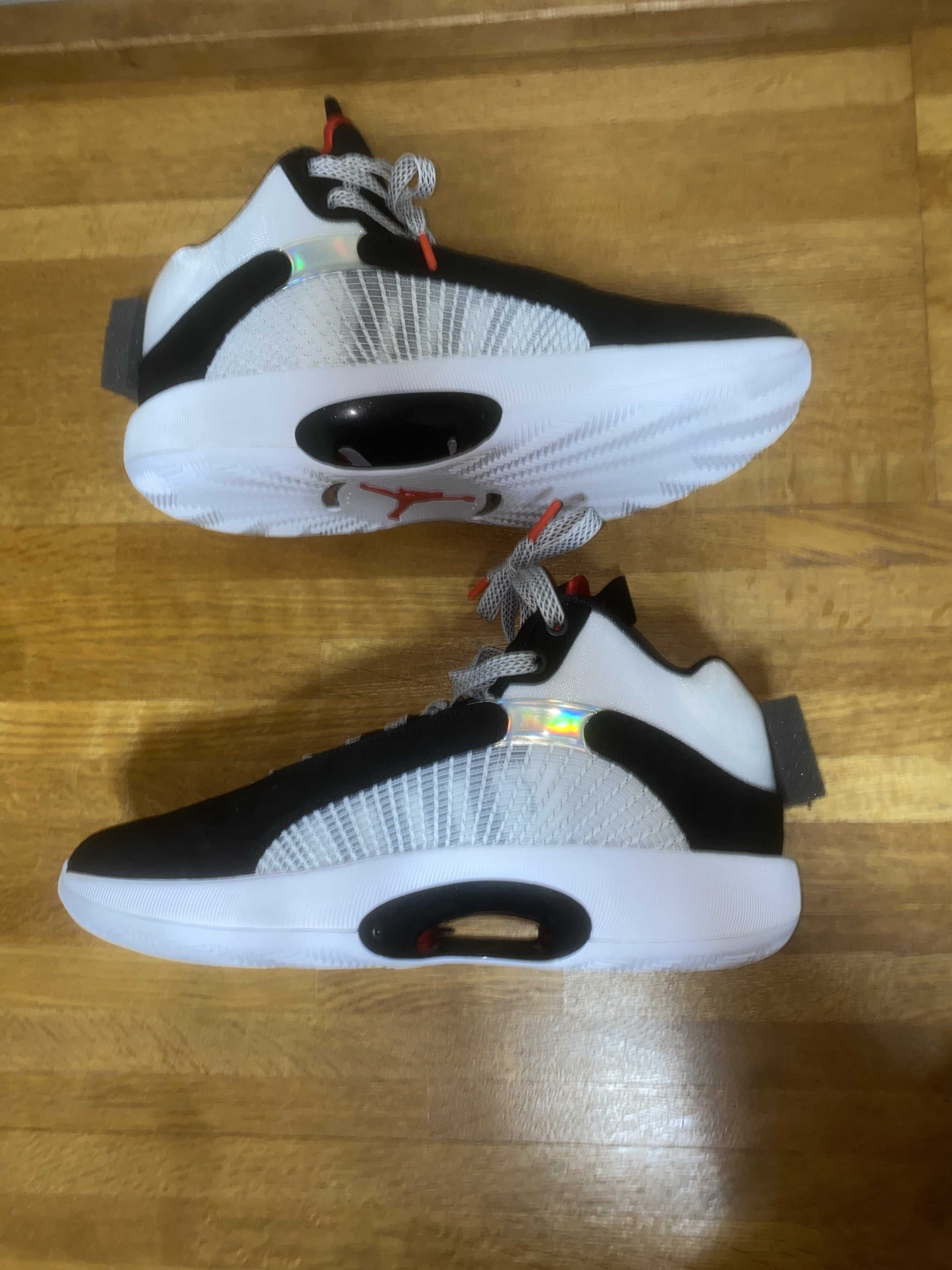 Nike Air Jordan 35 DNA "White/Gym Red/Black" (White Sole)