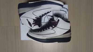 A Ma Maniere × Nike Air Jordan 2 "Airness/Sail and Burgundy"