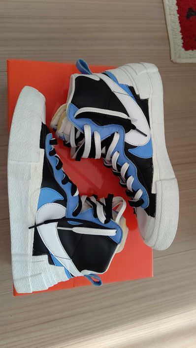 sacai × NIKE BLAZER MID "BLACK / BLUE"
