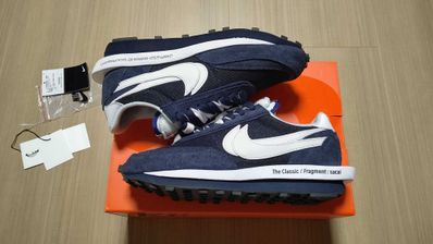 fragment design × sacai × Nike LD Waffle "Blackended Blue"