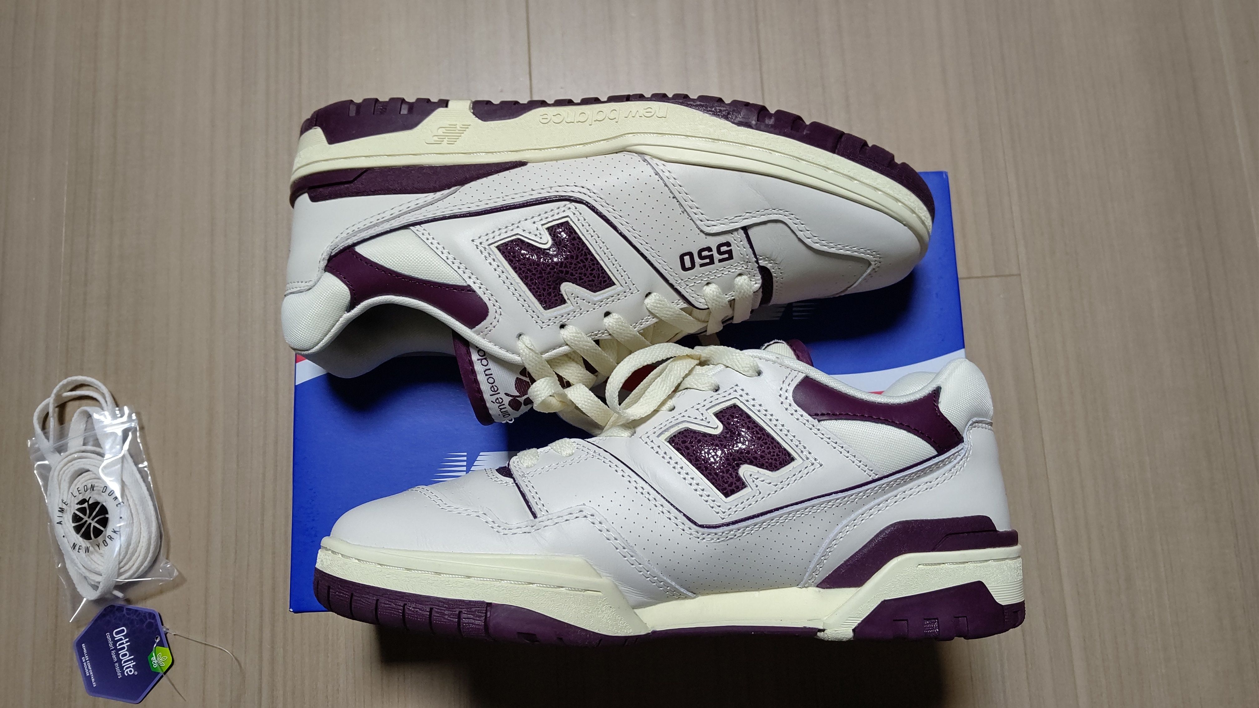 Aime Leon Dore × New Balance 550 "White/Purple"