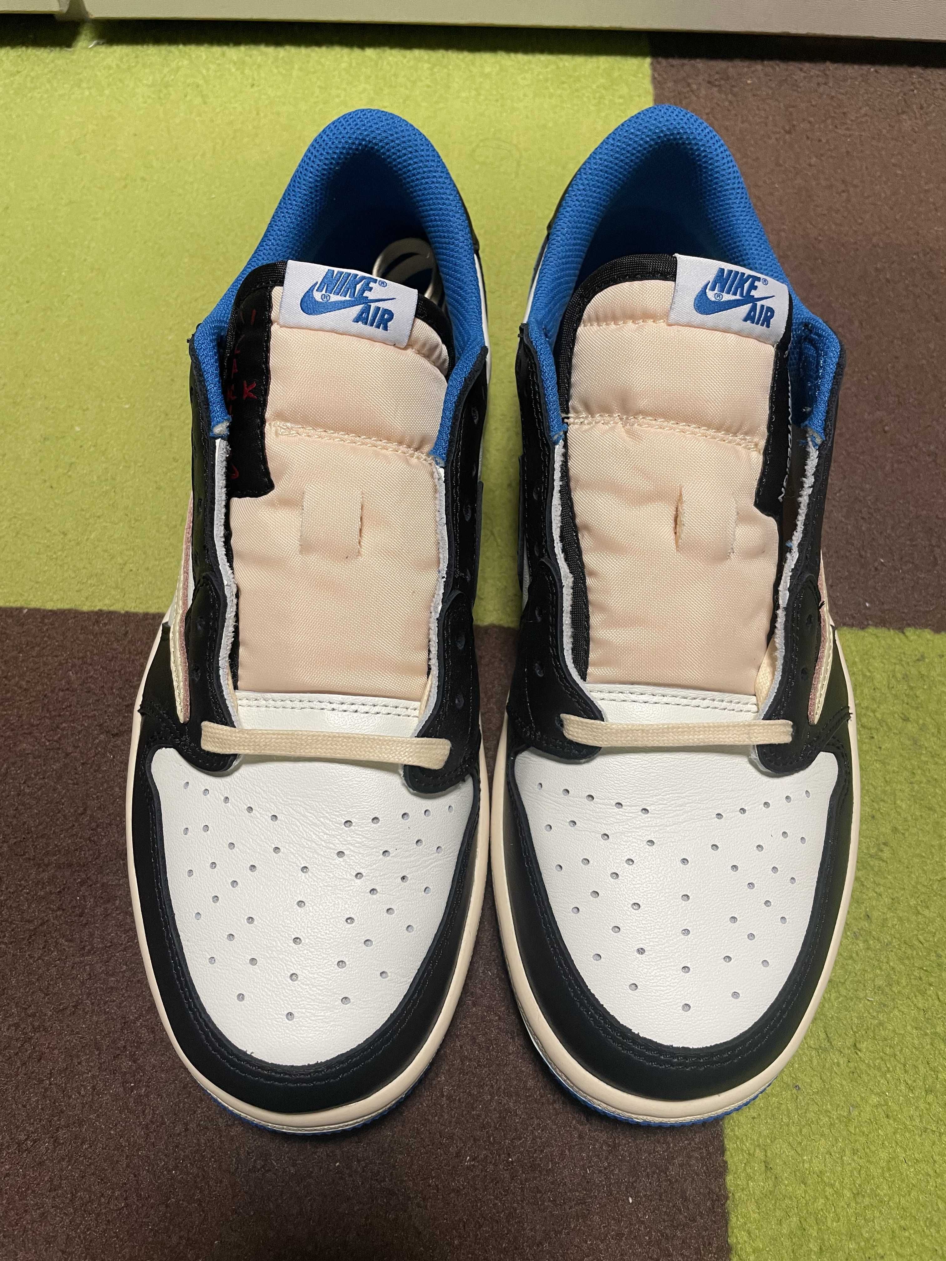 Travis Scott × fragment design × Nike Air Jordan 1 Low OG SP "Military Blue"